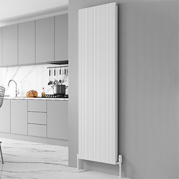 Reina Melvin Vertical Designer Radiator - Aluminium - Single Panel - 1800mm High