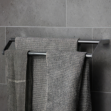 Miller Boston Contemporary 600mm Wide Double Towel Rail