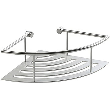 Miller Signature Wall Mounted Chrome Corner Shower Basket - 280 x 200mm