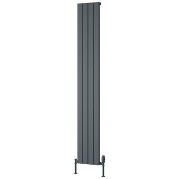 Reina Piatto Aluminium Vertical Single Panel Designer Radiator - A-PTO180029SA