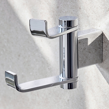 Miller Miami Wall Mounted Swivel Double Robe Hook