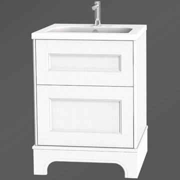 Miller Kensington Floorstanding Traditional Vanity Unit - 2 Drawers