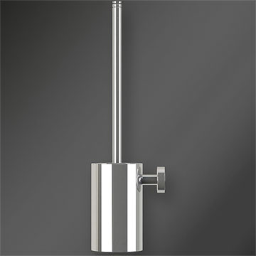 Miller Bond Wall Mounted Chrome Toilet Brush and Holder