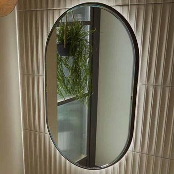 Tavistock Oxygen Oval Backlit Illuminated Mirror with Demister Pad 500 x 800mm