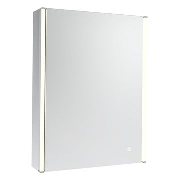 Tavistock Render Double-Sided Illuminated Mirror Cabinet with Socket - 500 x 665mm - 1 Door