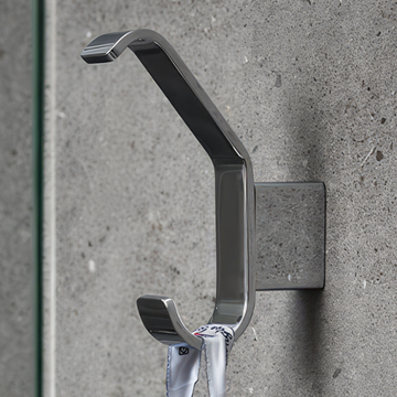 Miller Orlando Wall Mounted Chrome Single Robe Hook