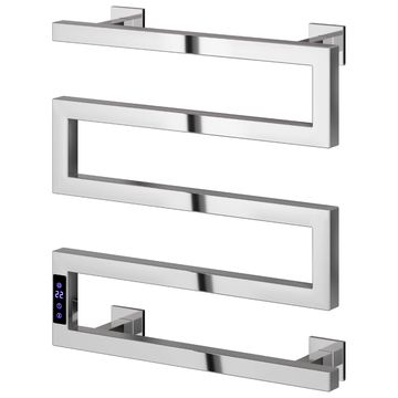 Reina Vispa 510 x 500mm Stainless Steel Snake Shaped Designer Heated Towel Rail - EVSPC