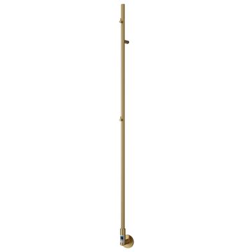 Reina Ines Dry Electric Brushed Brass Towel Bar 22 x 1500mm - Stainless Steel