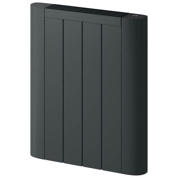 Reina Serre Anthracite Flat Panel Dry Electric Radiator with LED Display - Aluminium