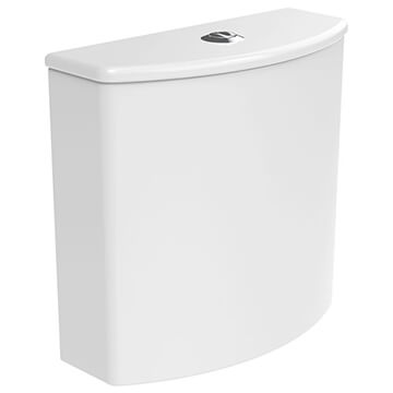 Tavistock Levant Close Coupled Cistern with Chrome Flush Button