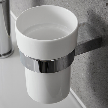 Miller Orlando Contemporary Ceramic Tumbler And Holder