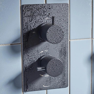 Tavistock Quantum Concealed Brushed Brass Thermostatic Shower Valve - 2 Controls