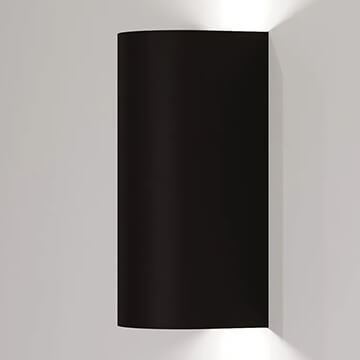 Sensio Lorean Contemporary Up and Down LED Wall Light - Black Finish
