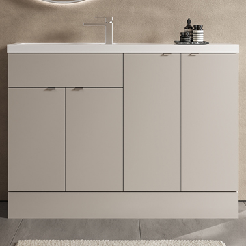 Hudson Reed Fusion Compact Floorstanding Fitted Furniture Pack - 1200mm x 864mm