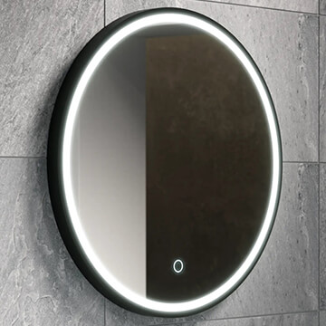 Sensio Frontier Round Frontlit LED Mirror with Demister Pad