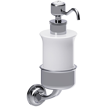 Burlington Guild Traditional Soap Container with Holder and Dispenser