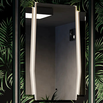 Sensio Gatsby Art Decor Frontlit LED Mirror with Demister Pad - 600 x 900mm