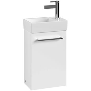 V&B Avento Wall Hung Small White Basin Unit - Reversible Door - 340 x 514mm