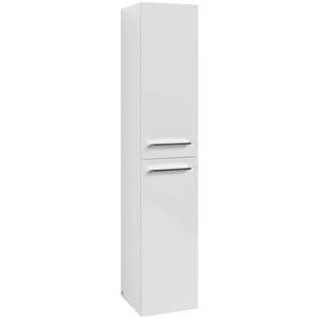 Villeroy And Boch Avento White Wall Hung Tall Boy Unit - 346 x 1760mm - Reversible Doors