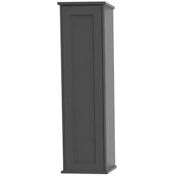 Miller Kensington Dark Grey Wall Mounted Traditional Tall Cabinet - 1 Door - 320 x 1138mm