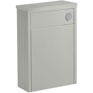 Tavistock Lansdown Matt Pebble Grey Traditional Back To Wall WC Unit with Worktop
