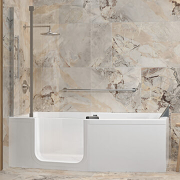 Trojan Elegance Easy Access Walk In Bath with Inward Opening Door - B003046