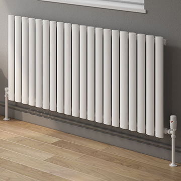 Reina Neva 550mm High Single Panel Horizontal Designer Radiator - RND-HNV7