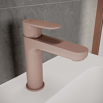 Ideal Standard Cerafine-O Basin Mixer Tap with Clicker Waste - Flat Lever Handle