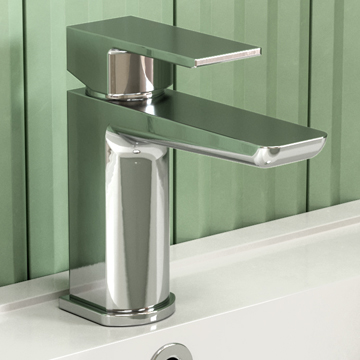 Joseph Miles Luxe Single Lever Deck Mounted Mono Basin Mixer Tap With Waste