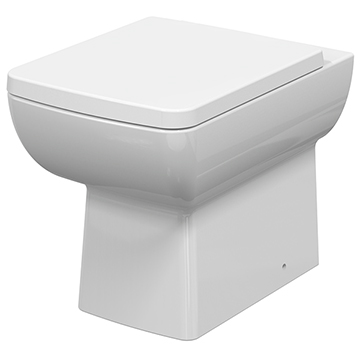 Nuie Cleo Square Back-To-Wall WC Pan - NCK106