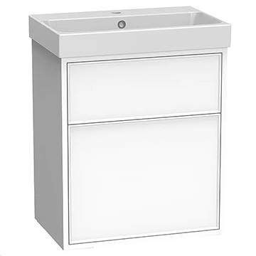 Tavistock Arlington Two Drawers Wall Hung Vanity Unit - 588 x 670mm