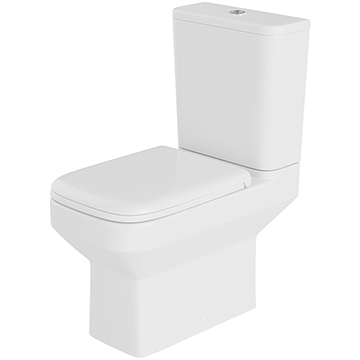 Lecico Zara Open Back Close Couple WC Pan With Cistern And Seat