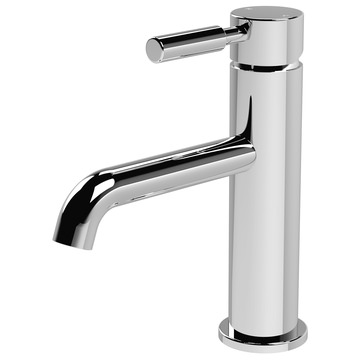 Hudson Reed Tec Single Lever Mono Basin Mixer Tap with Push Button Waste - TEL305