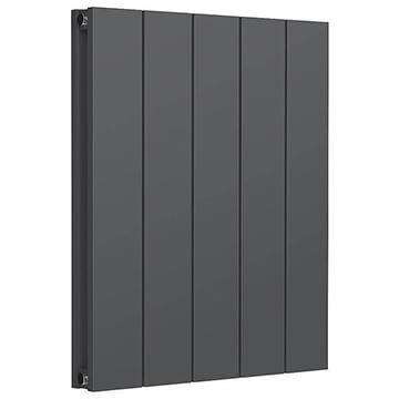 Reina Casina Horizontal Flat Panel Anthracite Radiator 600mm High - Aluminium
