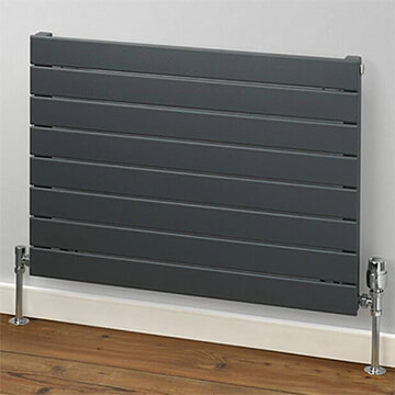 MHS Rads-2-Rails Primrose Flat Bar Anthracite Radiator - Steel - Single or Double Panel