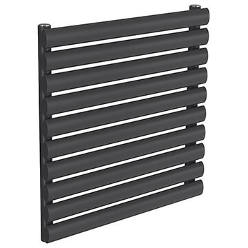 Reina Nevah Tubular Column Anthracite Designer Radiator 590mm High - Steel