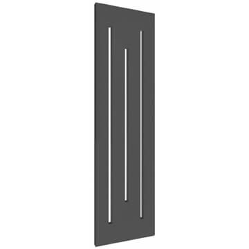 Reina Line Flat Panel Anthracite Designer Radiator with Integrated Cut-Outs - 490 x 1800mm