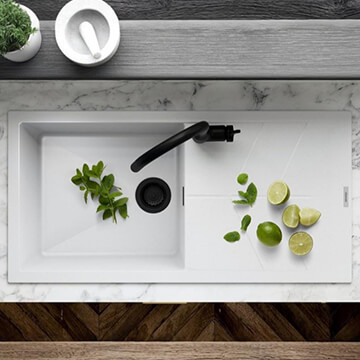 Clearwater Rio Single Bowl Granite Kitchen Sink And Drainer