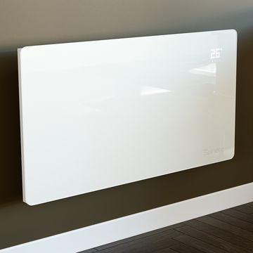 ThermoSphere Flat Panel Glass Electric Heater 675 x 450mm - Black or White