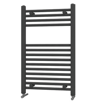 Joseph Miles Strive Dual Fuel Anthracite Heated Towel Rail - Steel