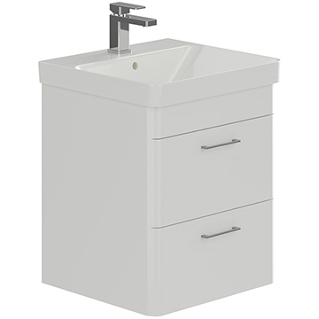 Lecico Layla Wall Hung Vanity Unit 550mm High - Two Drawer