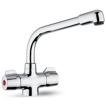 Clearwater Ultra-C Ergonomic Dual-Flow Kitchen Sink Mixer Tap - Lever Handles