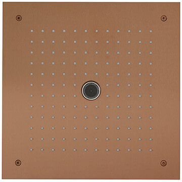 Crosswater MPRO Stream Square Fixed Brushed Bronze Shower Head 380mm - Stainless Steel