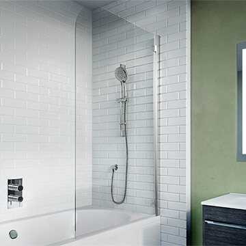 Crosswater Kai 6 Single Hinged Bath Screen