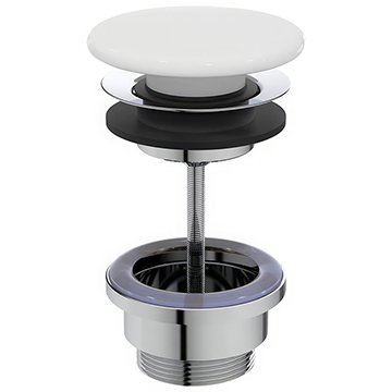 Ideal Standard Ceramic Slotted Clicker Basin Waste - E265301
