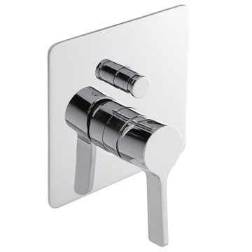 QS Basics Bendex Concealed Manual Chrome Shower Valve with Diverter - 1 Control