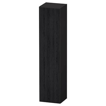 Duravit Zencha Wall Hung Black Oak Tall Boy Unit 400 x 1760mm - Single Door