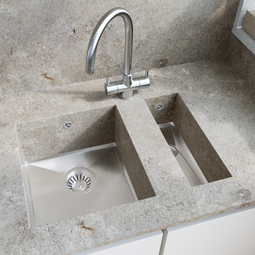 1810 Company Axixuno SET A 355U And 150U 1.5 Bowl Undermount Kitchen Sink