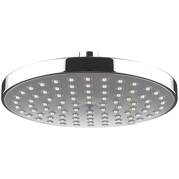 Lecico Aqua-R Round Fixed Chrome Shower Head 200 x 200mm - ABS - Single Spray Mode