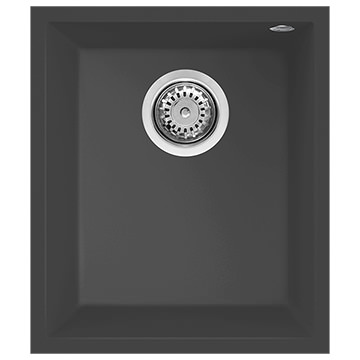 Reginox Quadra Single Bowl Black Undermount Granite Kitchen Sink